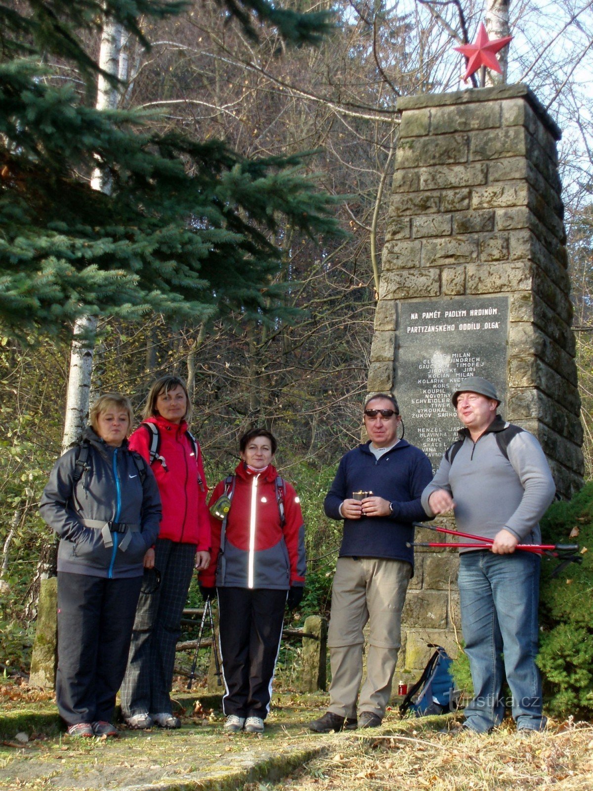 Partisanernes monument ved Bunča