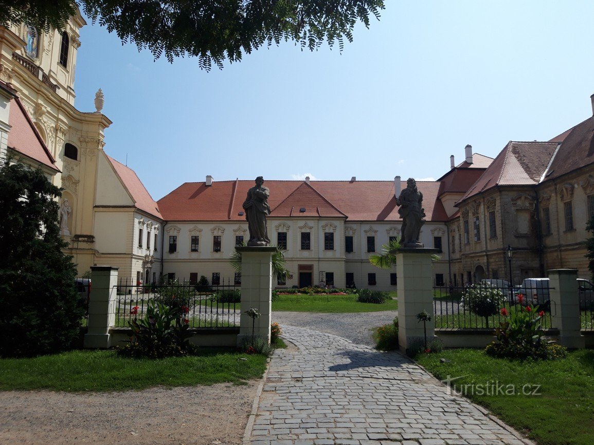 Monument to writing in Moravia in Rajhrad