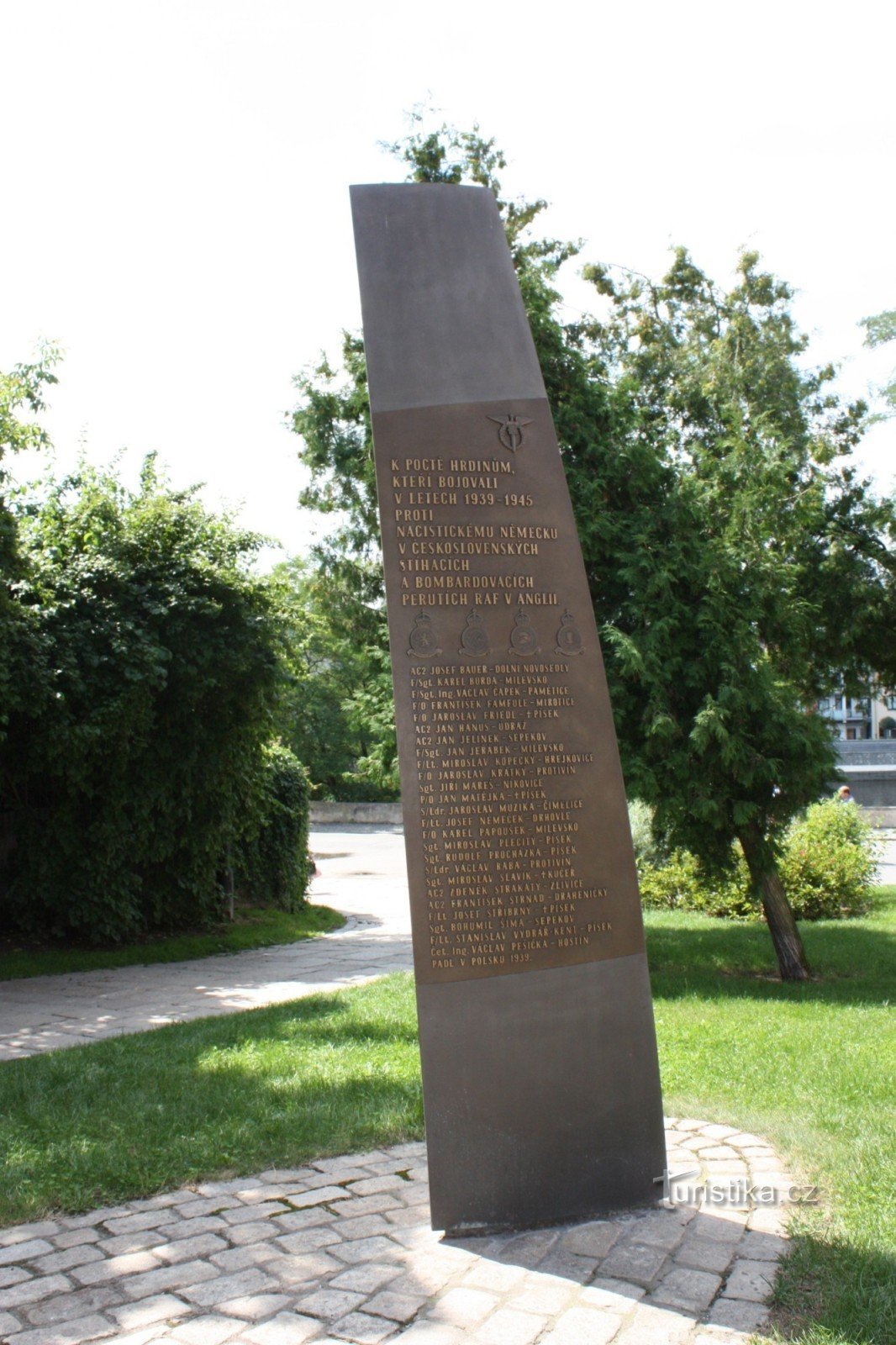 Monument i Palacké-odlingarna i Písek