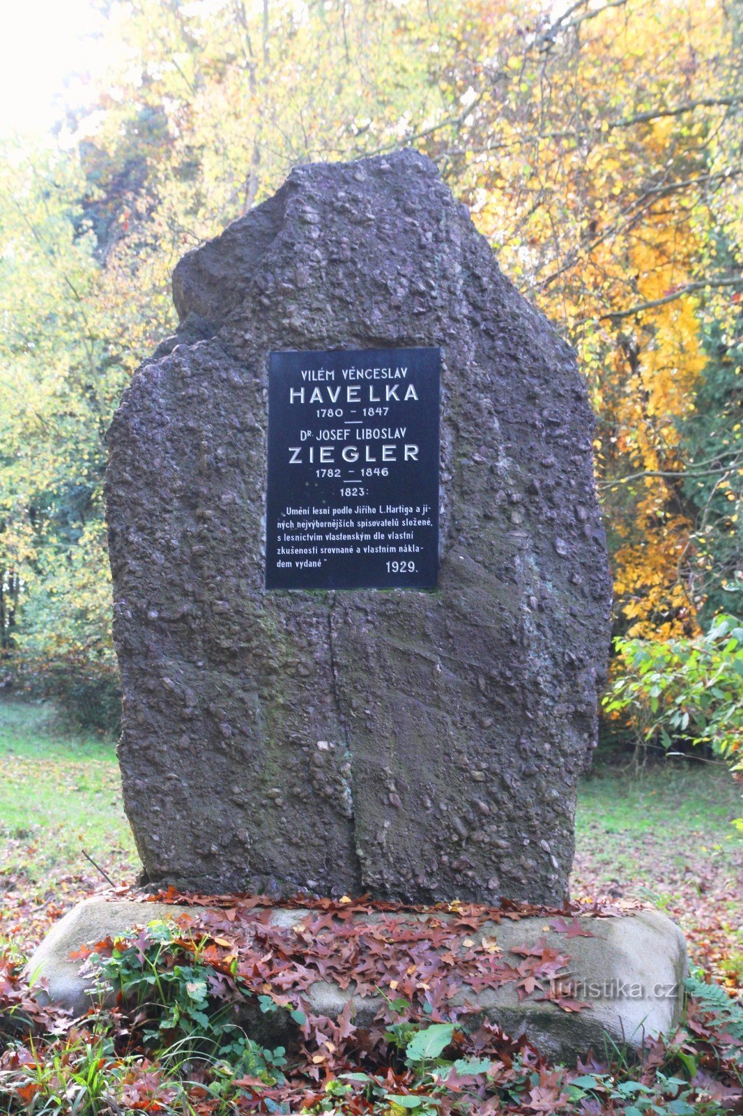 VV ハヴェルカと JL ツィーグラーの記念碑