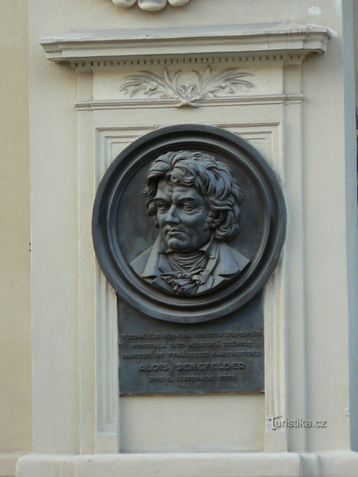 Plaque commémorative d'Alois Senefelder