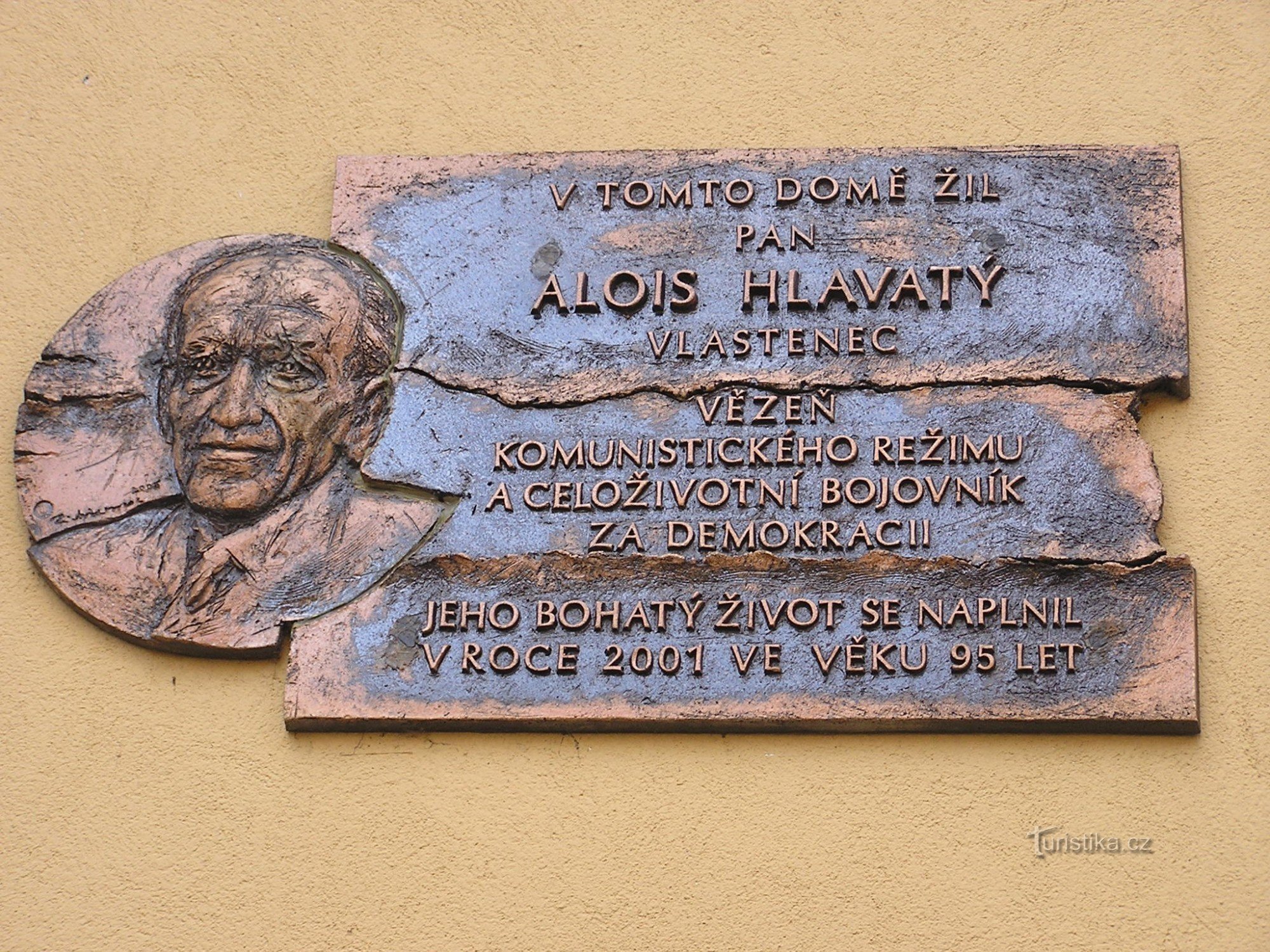 Plaque commémorative d'Aloïs Hlavaté