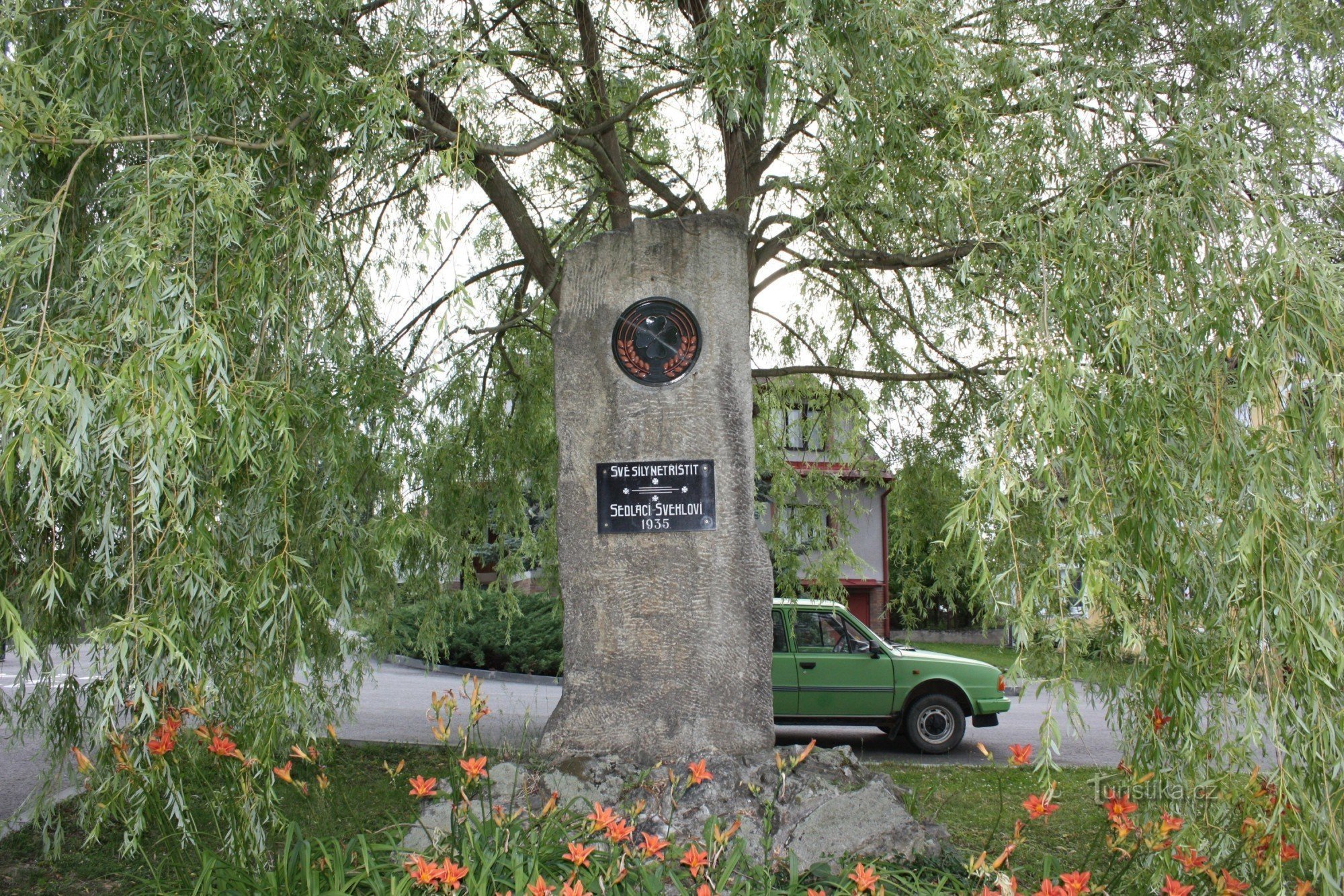 Plaque commémorative à Antonín Švehl à Němčice u Netolice