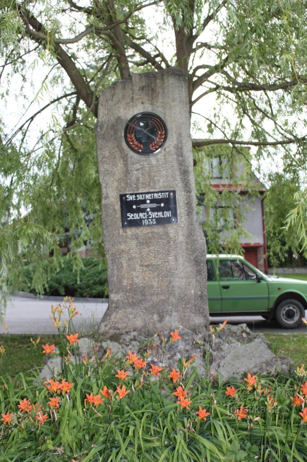 Plaque commémorative à Antonín Švehl à Němčice u Netolice
