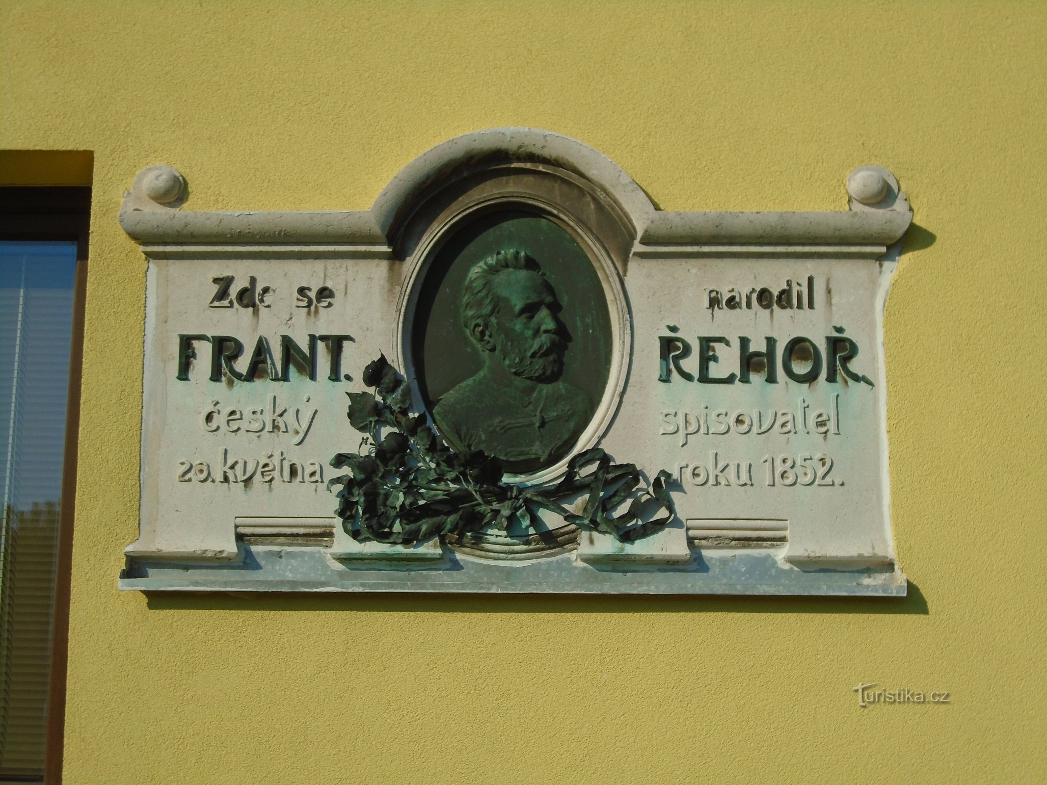 Plaque commémorative à František Řehoř (Stězery, 26.5.2018/XNUMX/XNUMX)