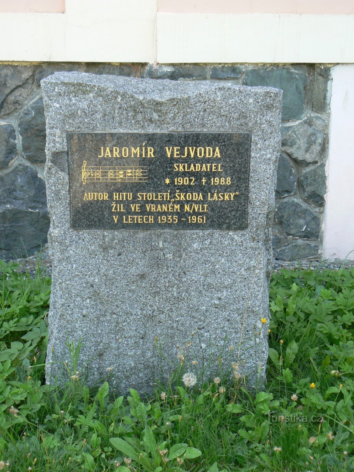 Placa comemorativa de Jaromír Vejvoda