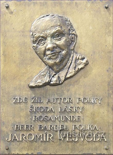 Placă memorială a lui Jaromír Vejvoda