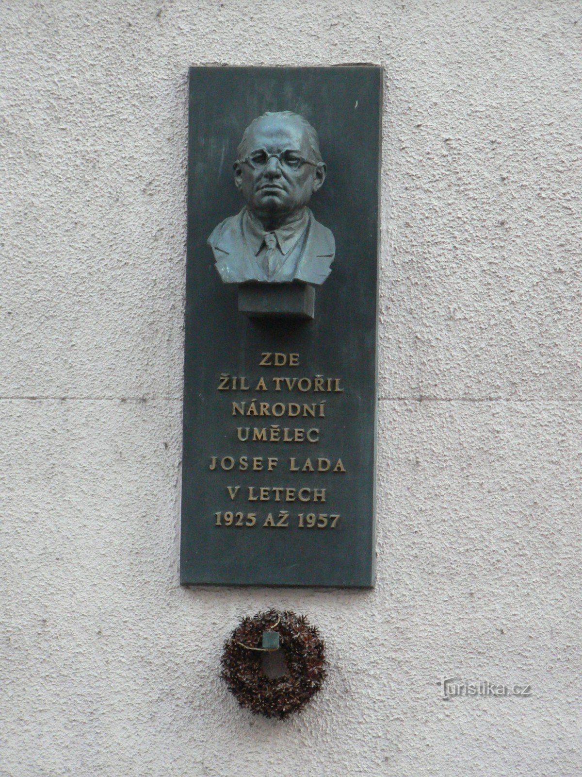 Josef Lada minnestavla