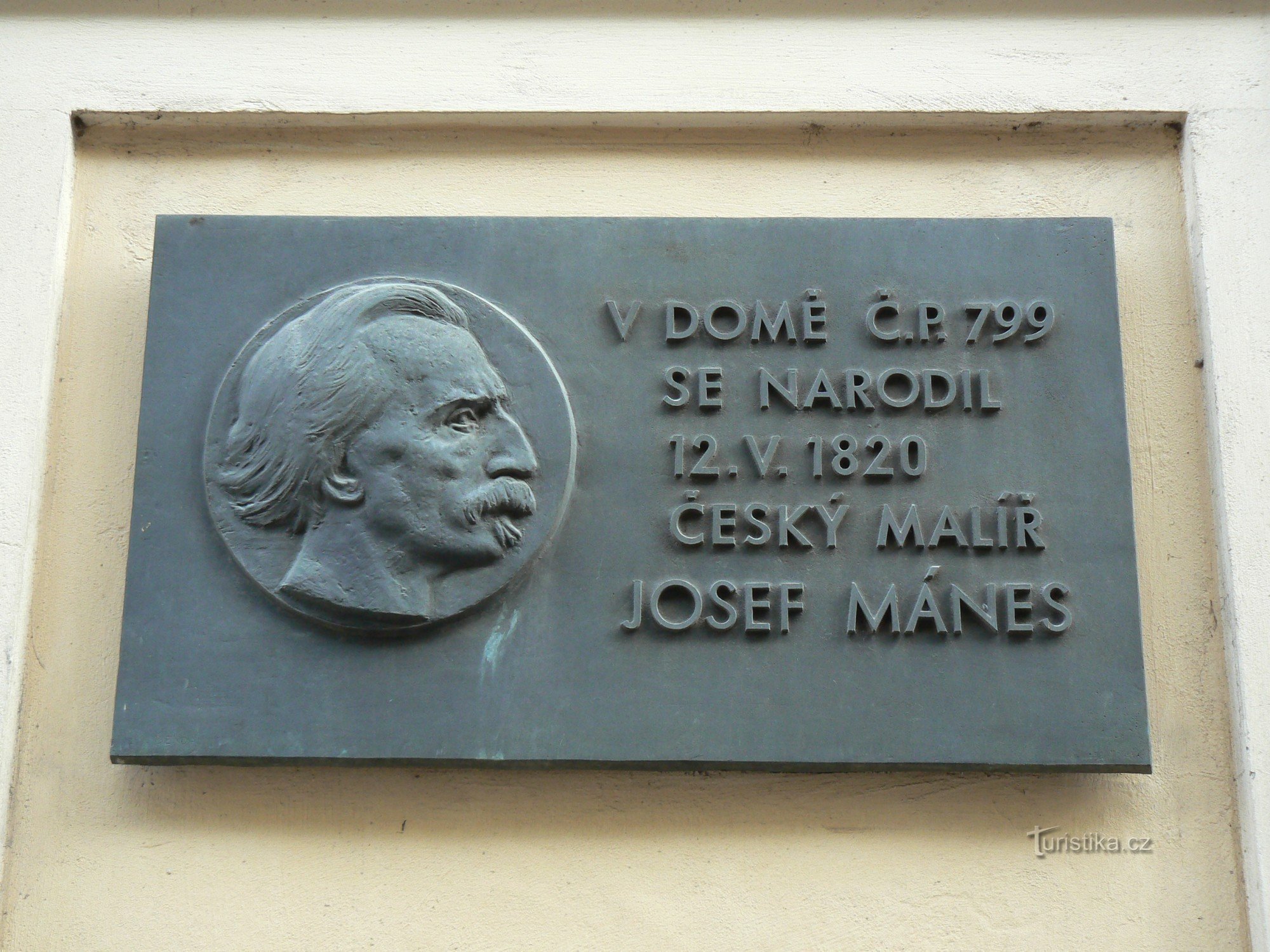 Plaque commémorative Josef Mánes