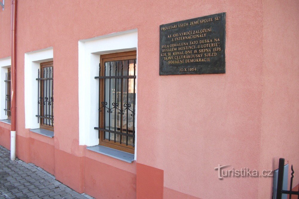 Plaque commémorative de la fondation de la Première Internationale