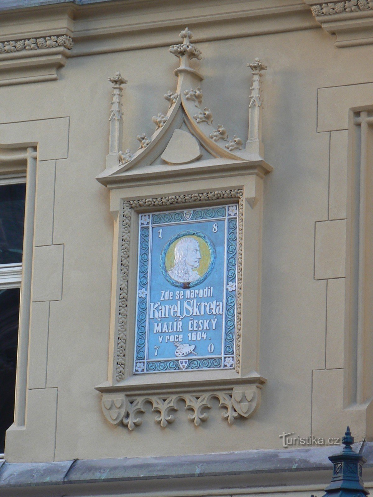 Placa comemorativa de Karel Škréta