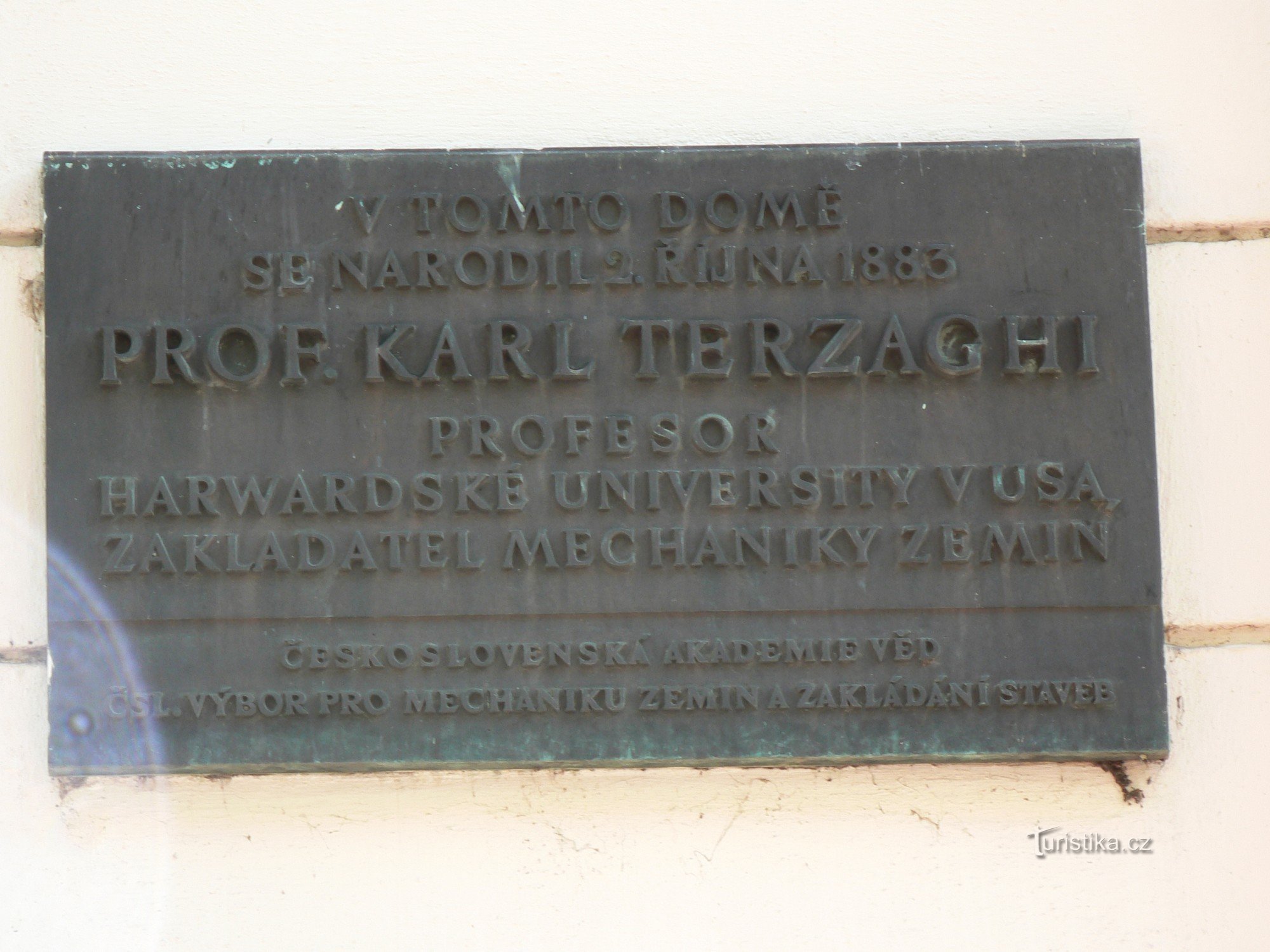 Pamětní deska Karl von Terzaghi