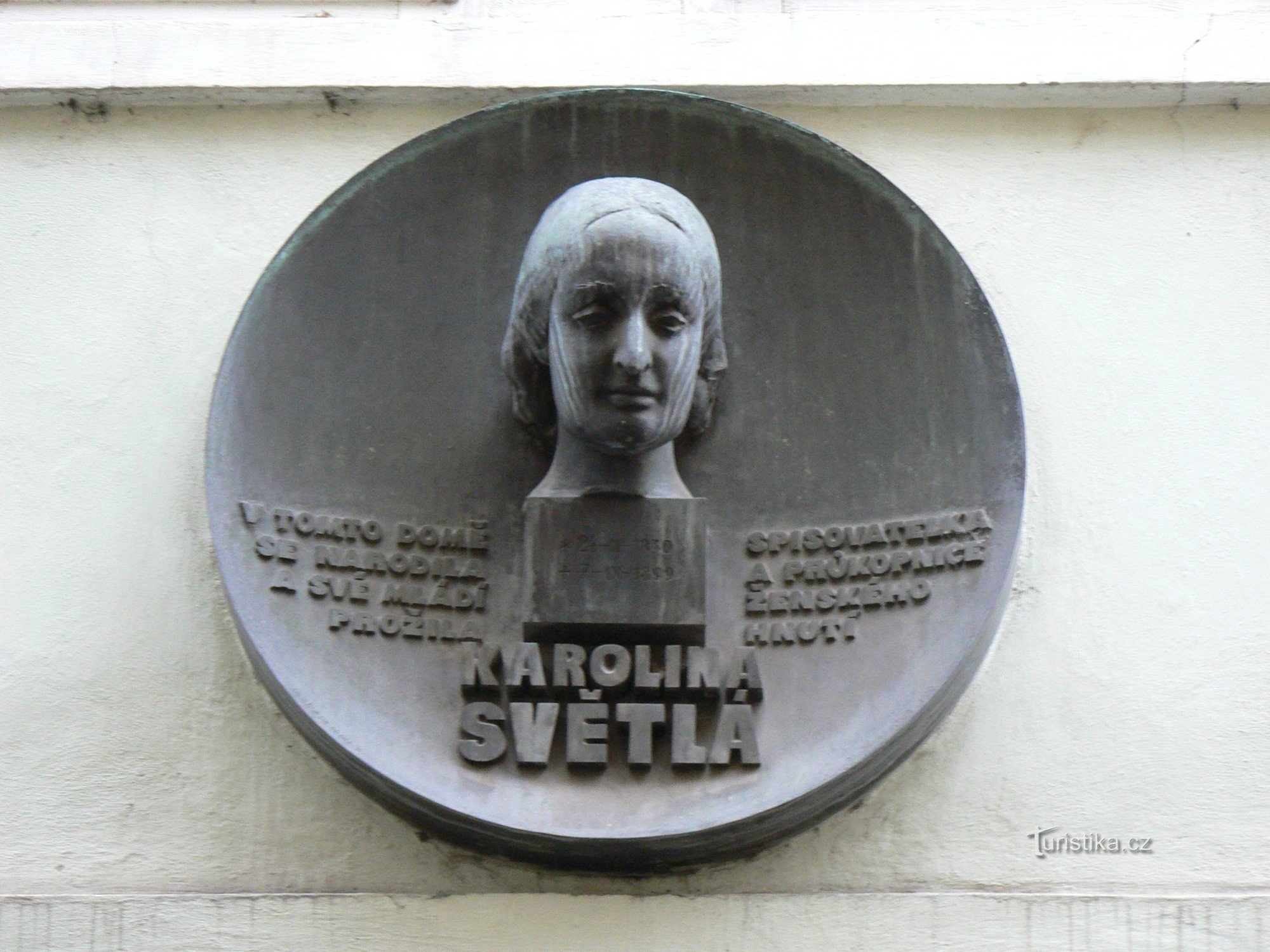 Plaque commémorative de Karolina Světlá