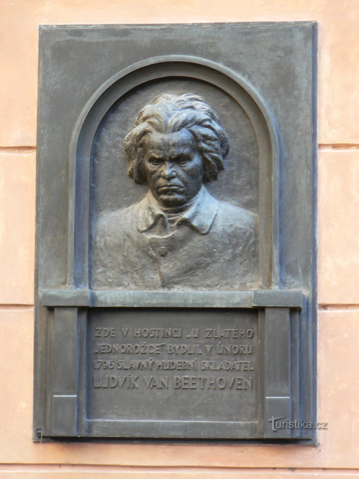 Ludvík van Beethoven placa memorial