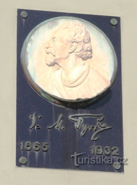 Plaque commémorative de M. Tyrš