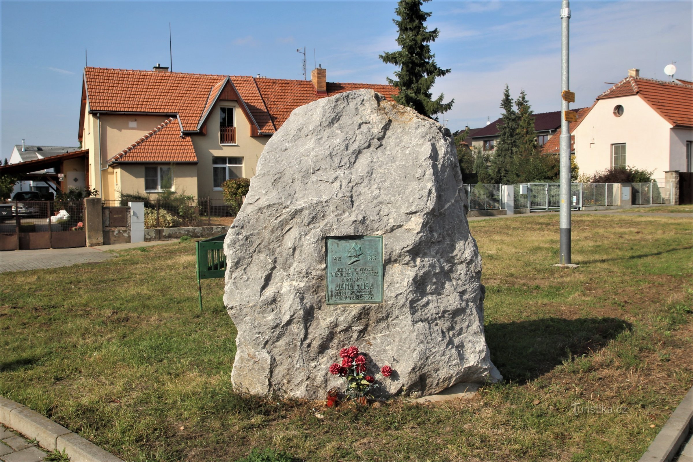 Commemorative plaque of Master Jan Hus