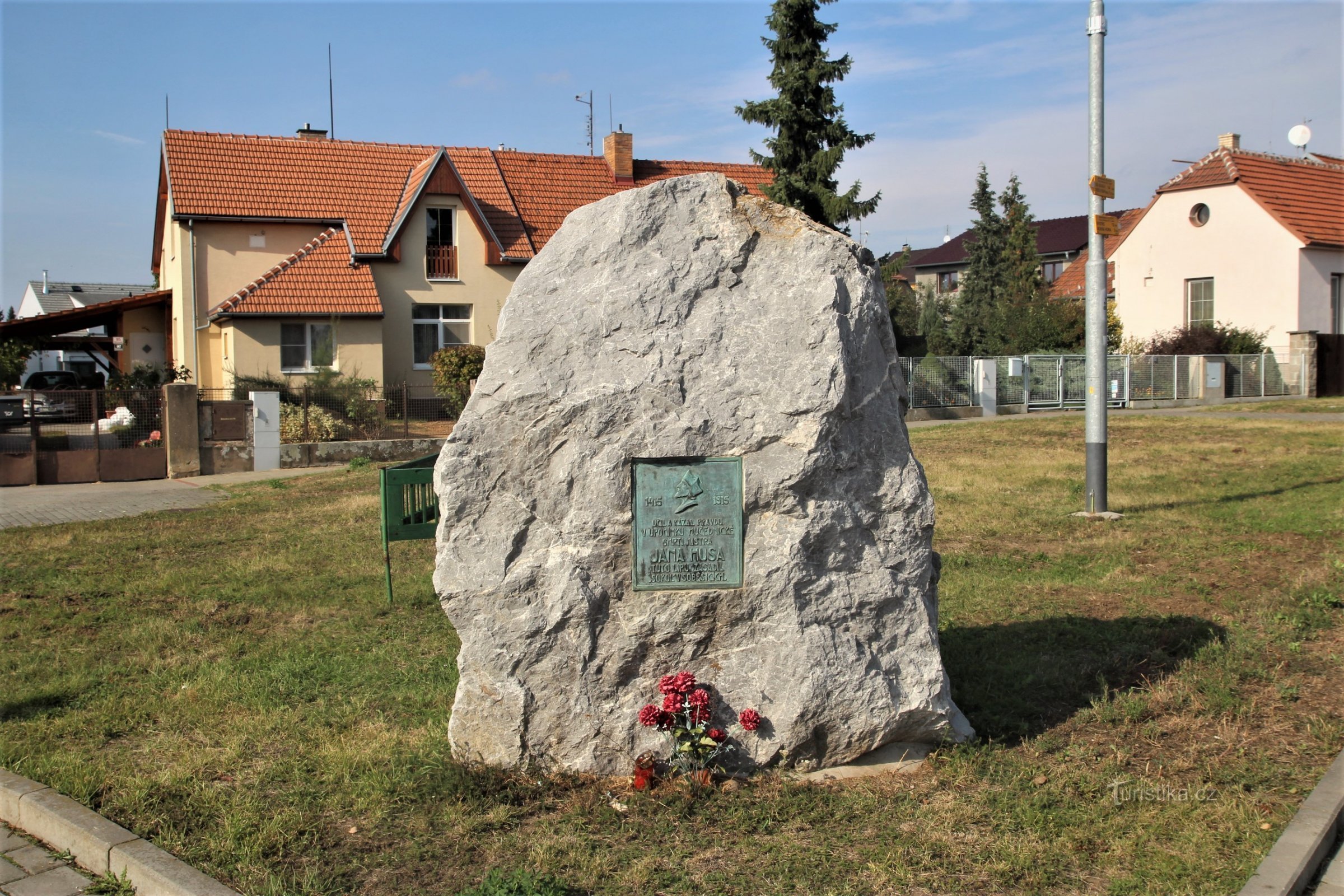 Placa conmemorativa del Maestro Jan Hus