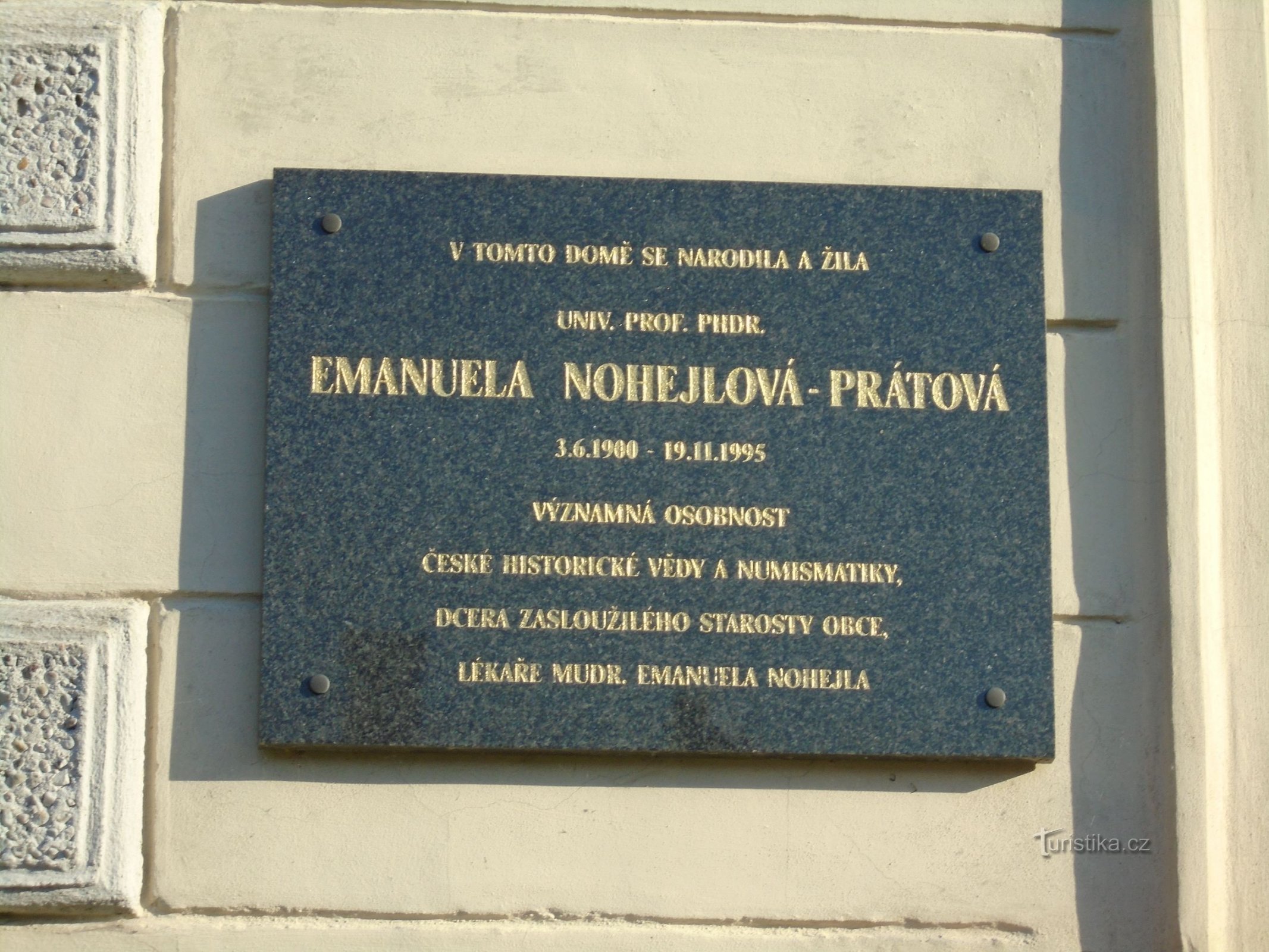 Plaque commémorative (Opatovice nad Labem, 30.9.2017/XNUMX/XNUMX)