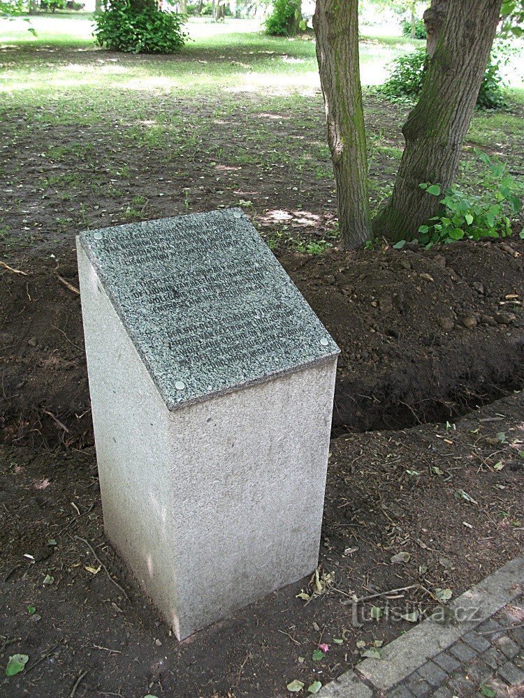 Minnestavla över Ludwig v. Beethovens möte med Johann Wolfgang Goethe