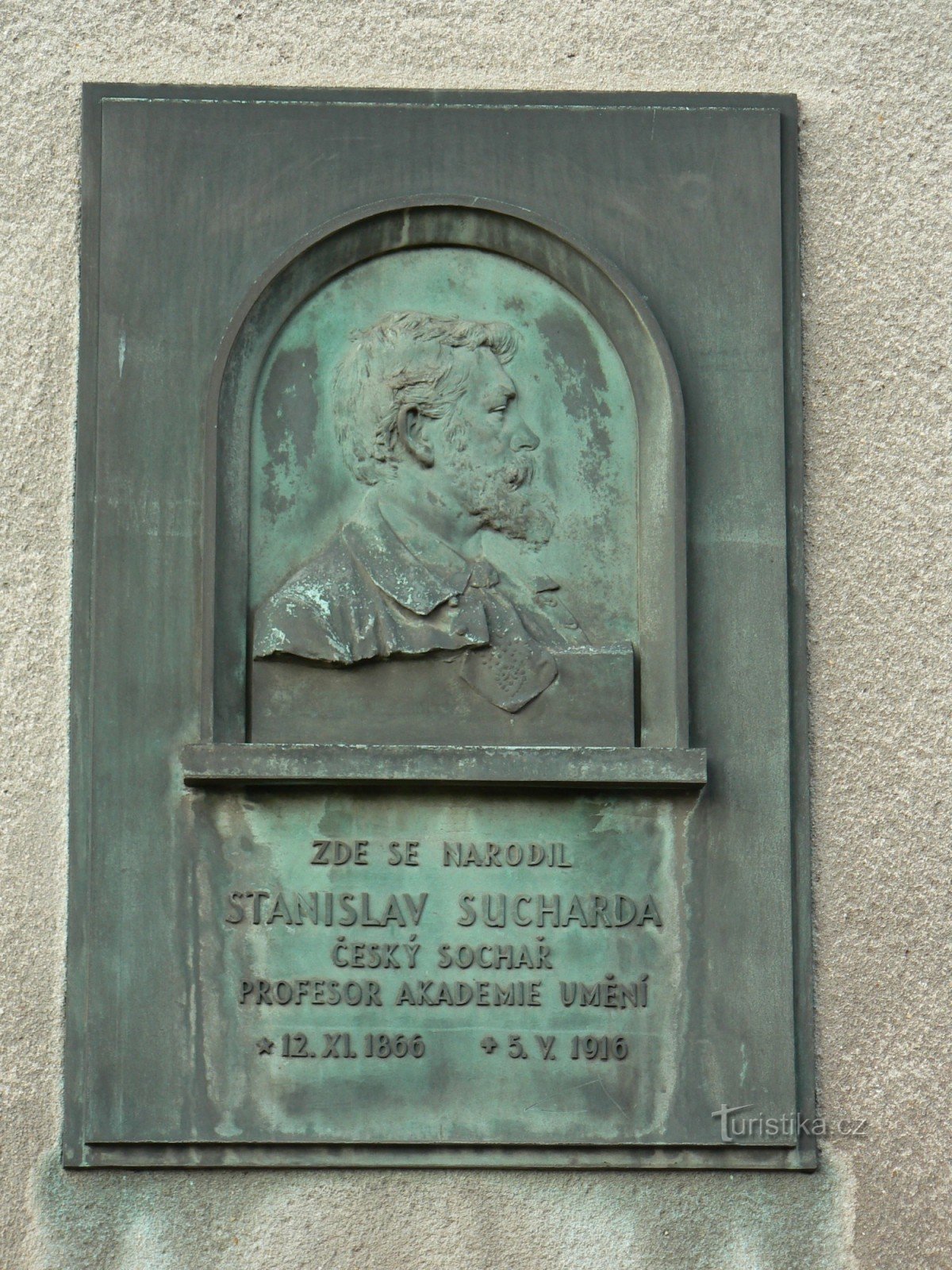 Tấm bảng kỷ niệm của Stanislav Suchard Nová Paka