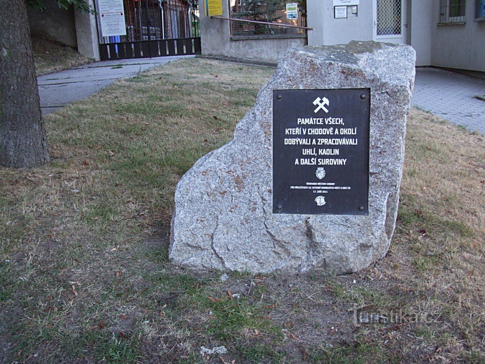 Plaque commémorative à Chodov