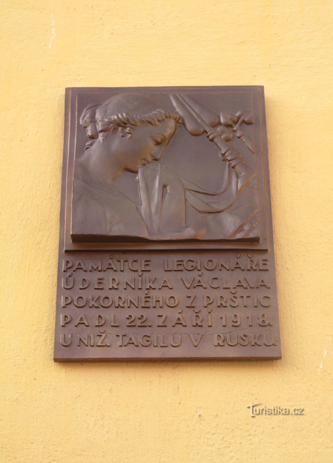 Plaque commémorative Václav Pokorný