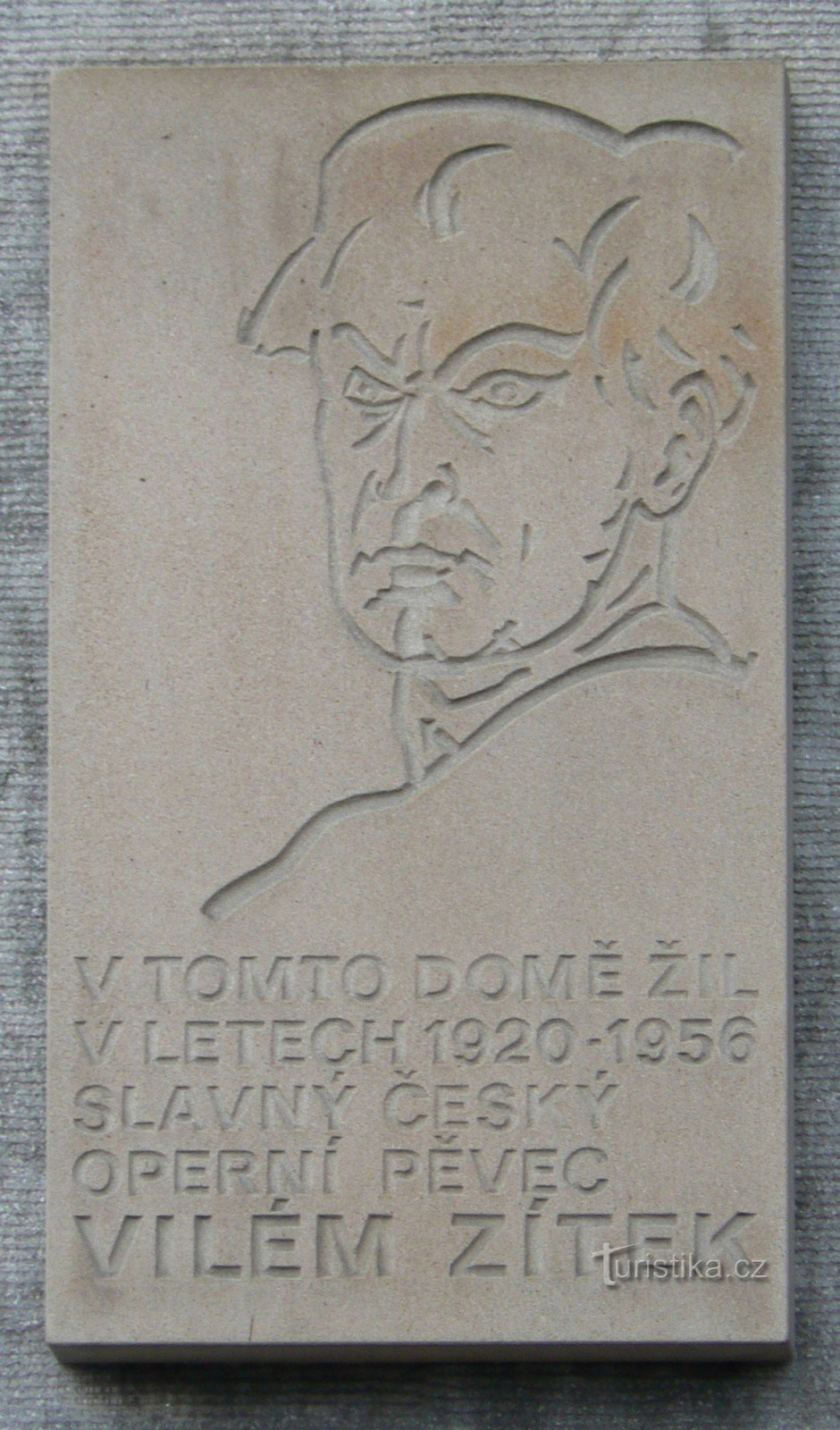 Placa comemorativa de Vilém Zítek