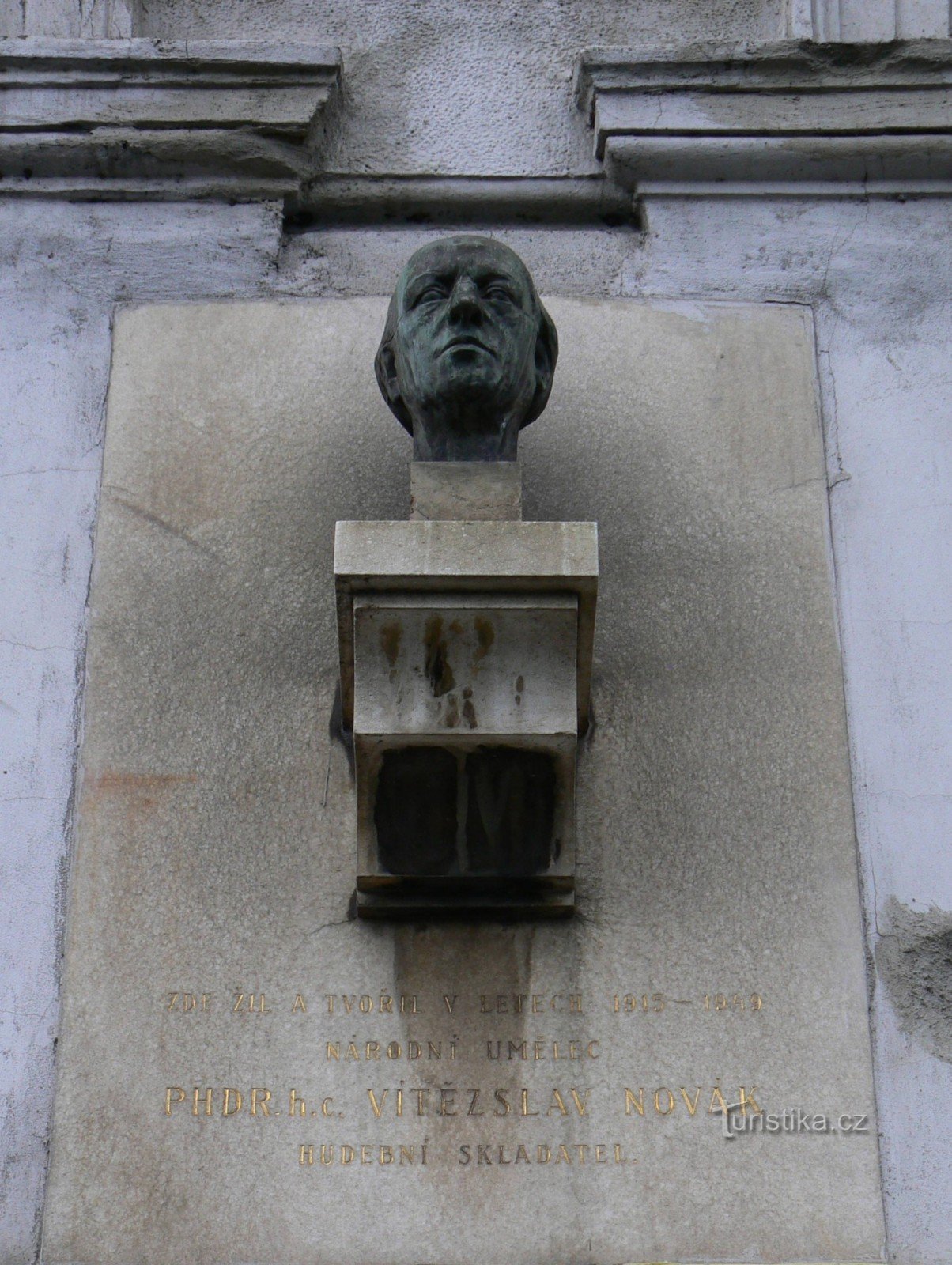 Targa commemorativa di Vítězslav Novák