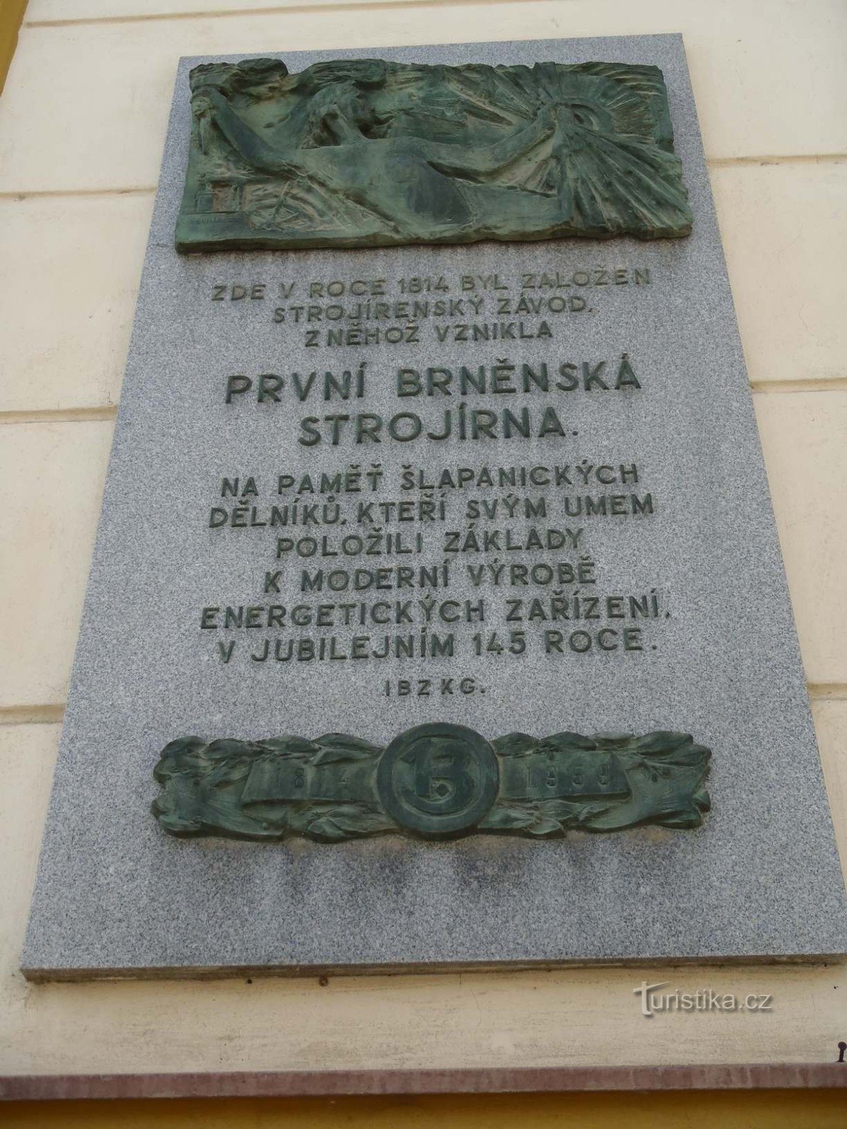 Placă comemorativă a înființării Primei Companii de Inginerie Brno - 10.2.2012 februarie XNUMX