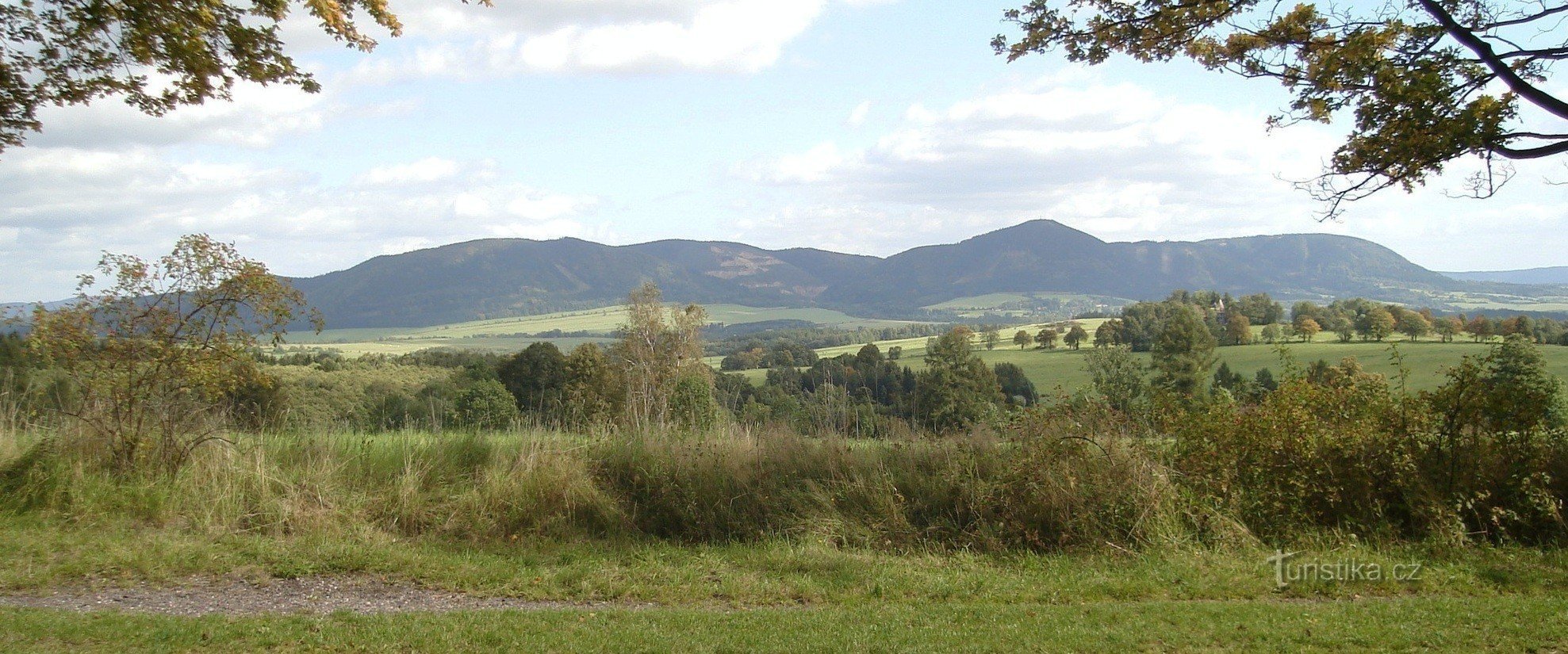 Panorama van de Crow Mountains