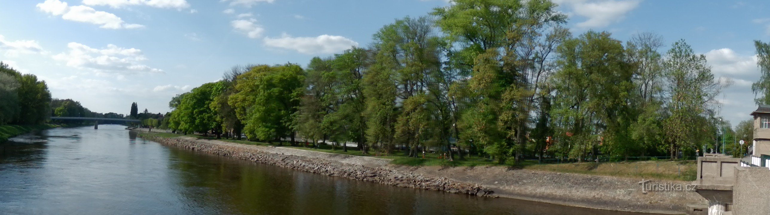 Vue panoramique sur l'île