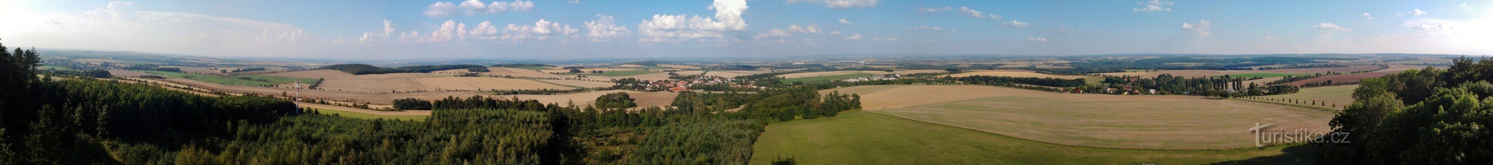 Vedere panoramică din turnul de observație