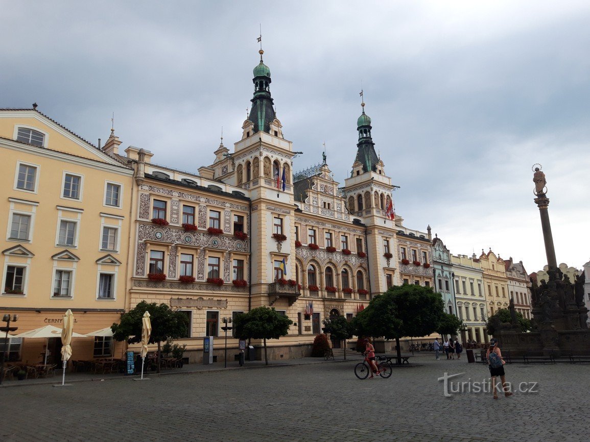 Pardubice és gyönyörű házak