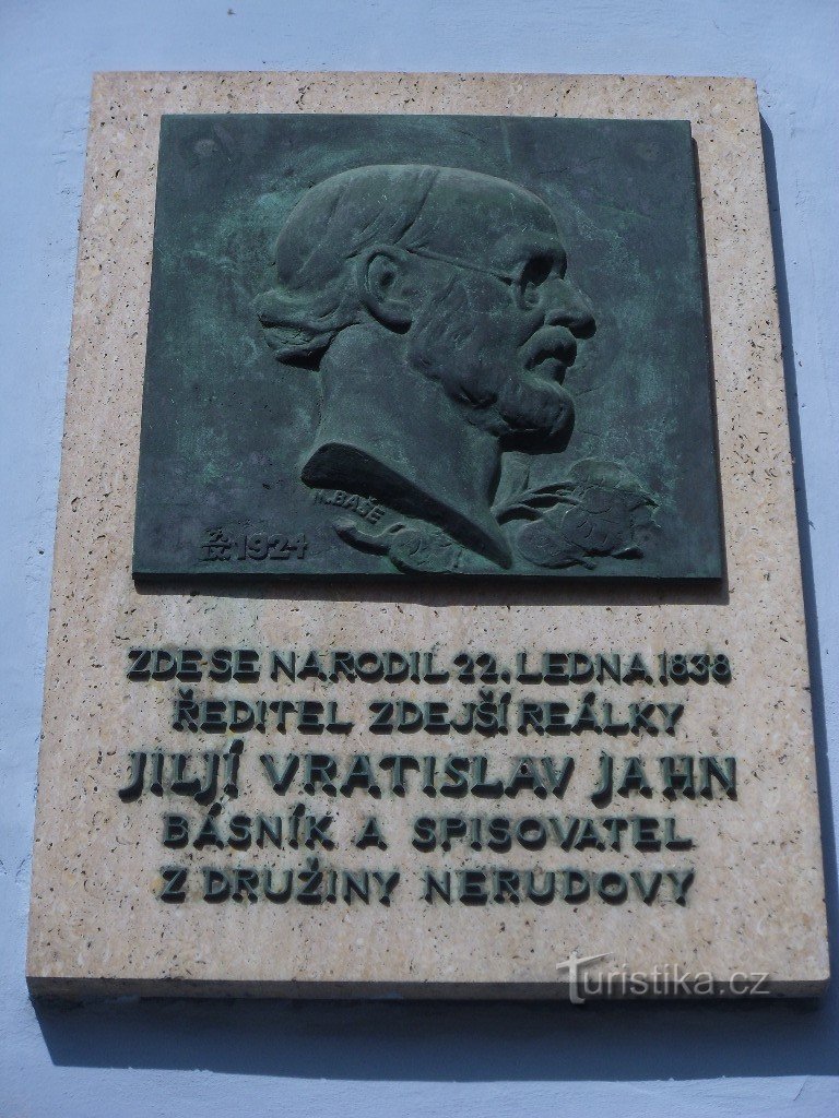 Pardubice - Plaque commémorative JV Jahn