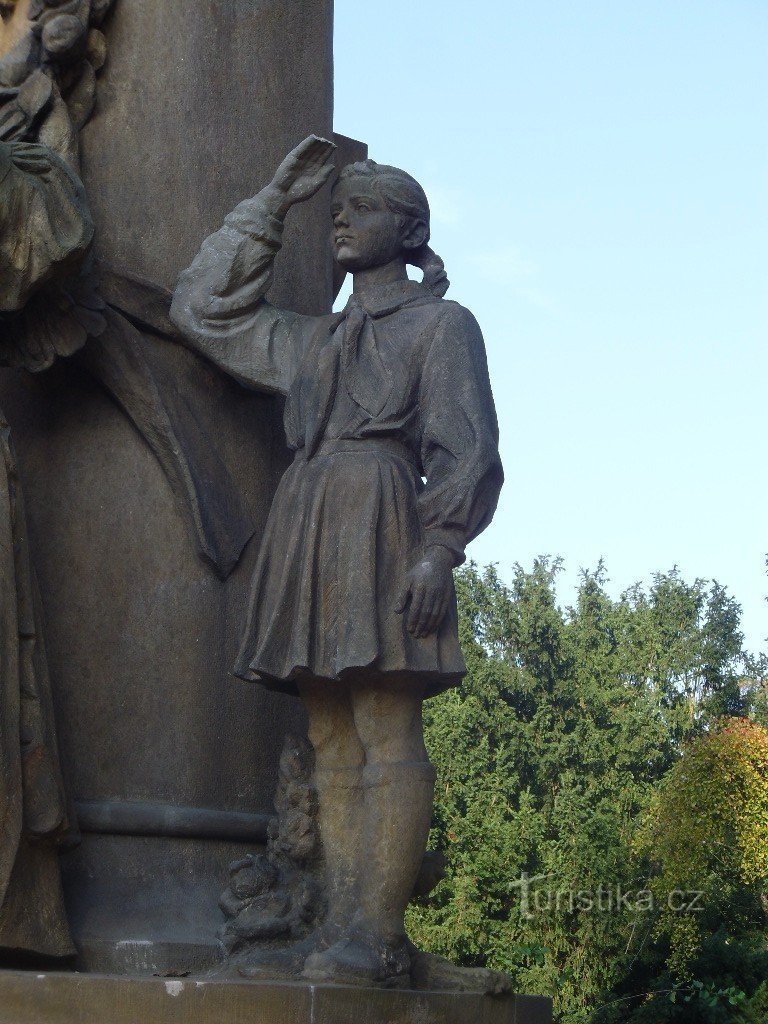 Pardubice - monument à ceux qui sont morts pendant la Première Guerre mondiale