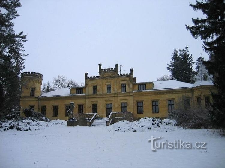 Park og indgang til slottet