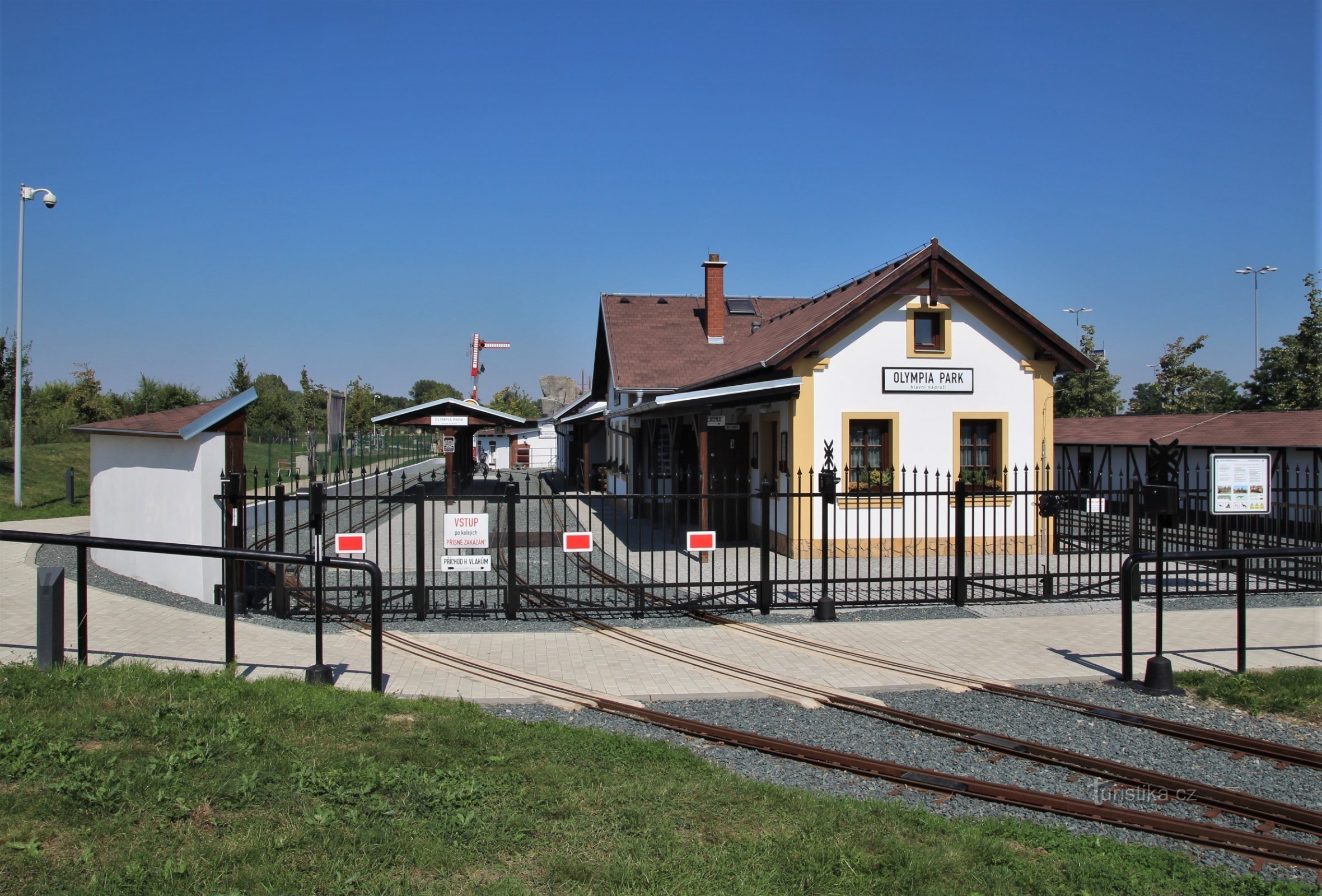 Park järnväg - järnvägsstation