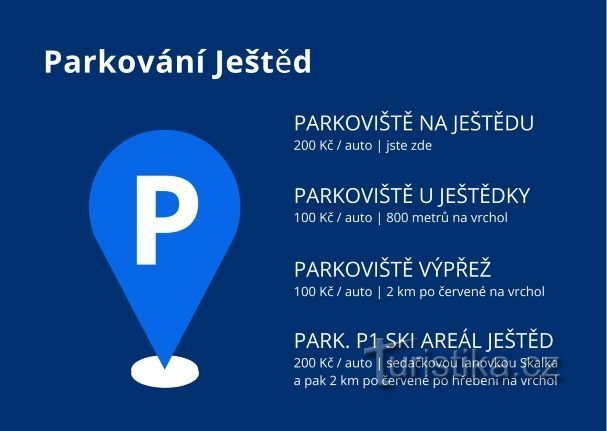 Pysäköinti Ještěd