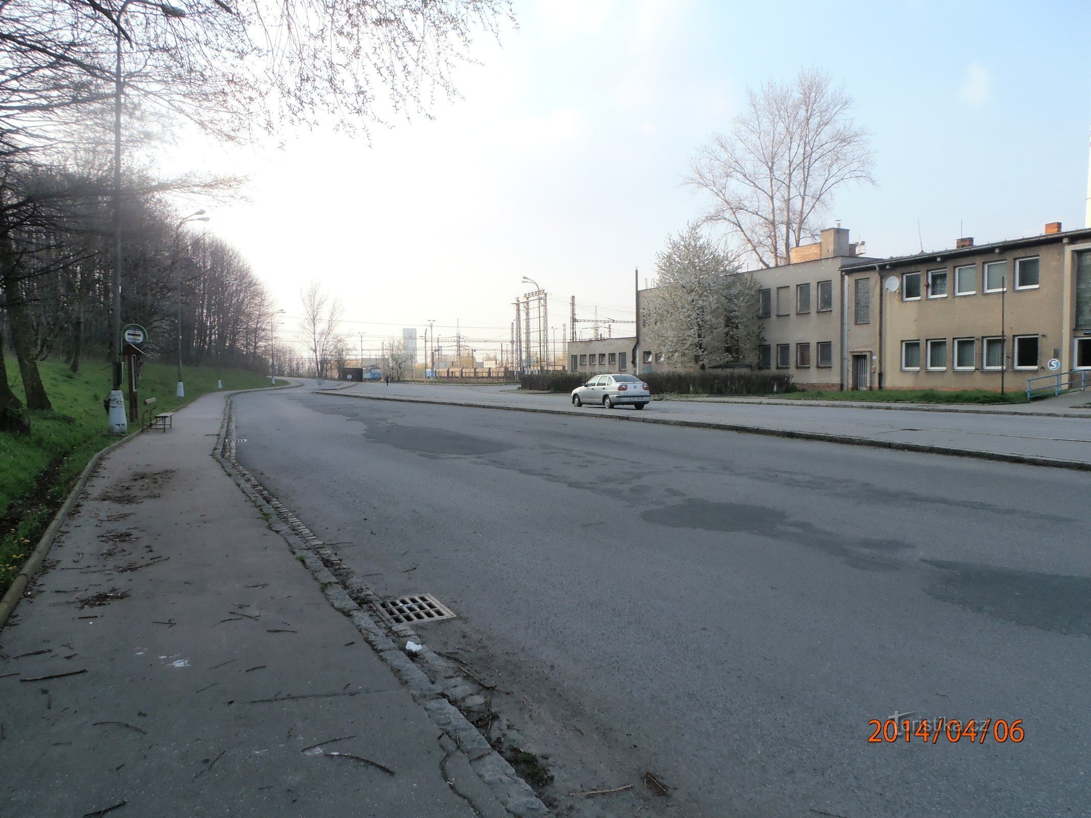 parkeerplaats en bushalte