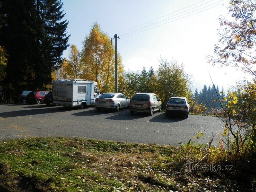 Estacionamiento detrás de Horní Lipka Pod Klepáč