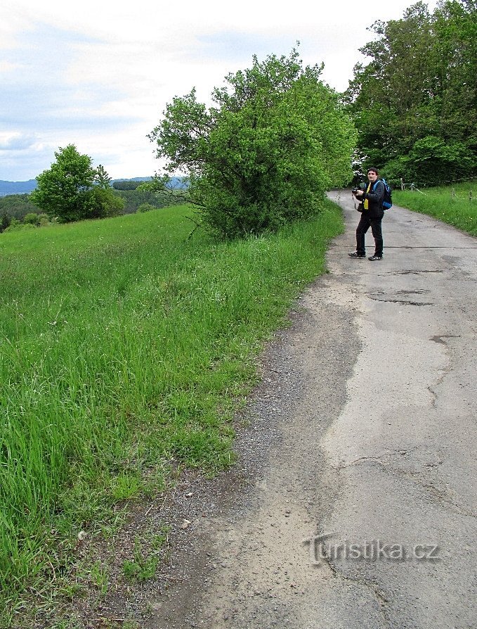 沿着从 Kudlov 到 Jaroslavice 的 pasekářská 路径