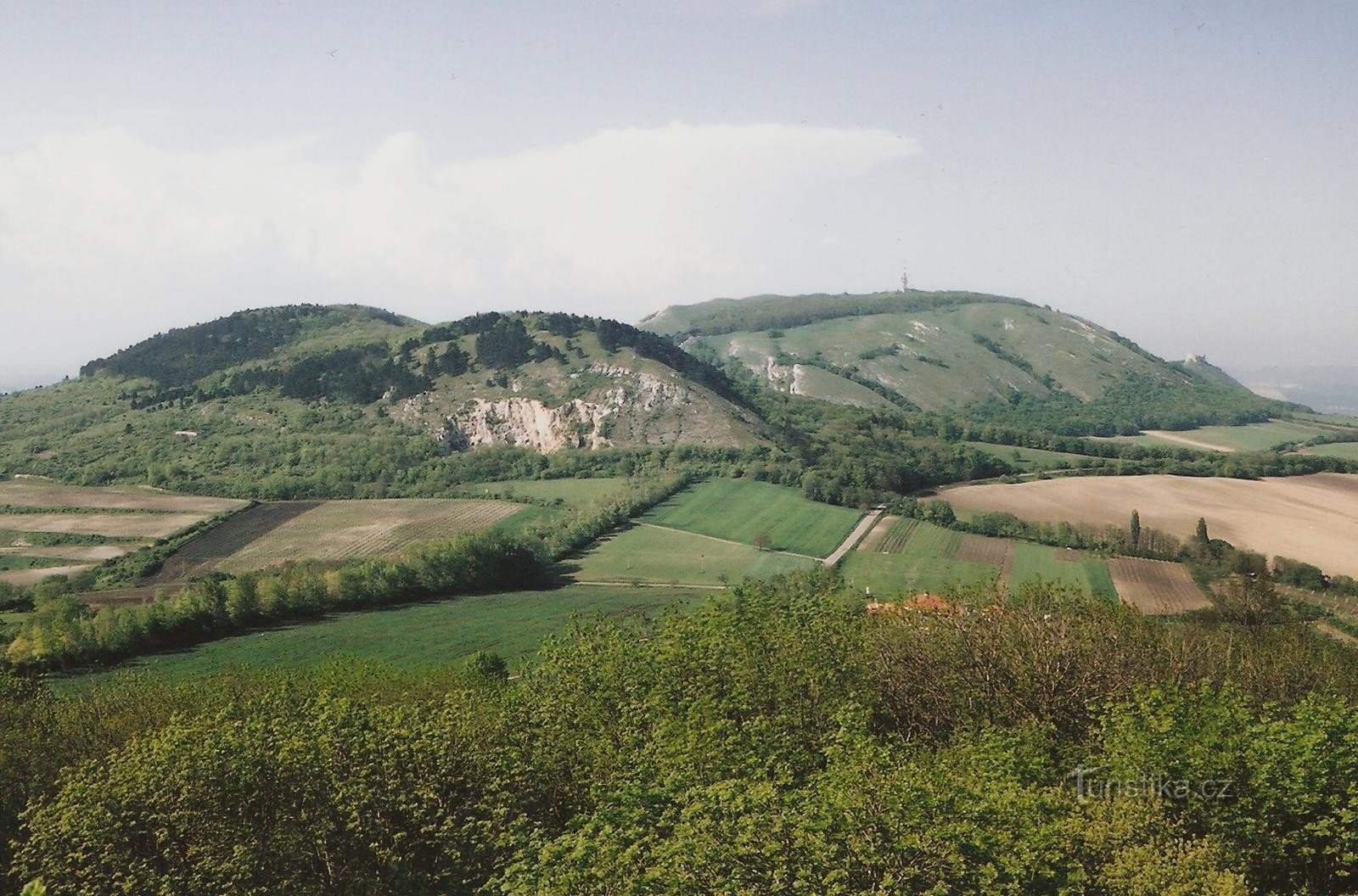 Pavlovské vrchy - uitzicht op de hoofdkam - zomer 2009