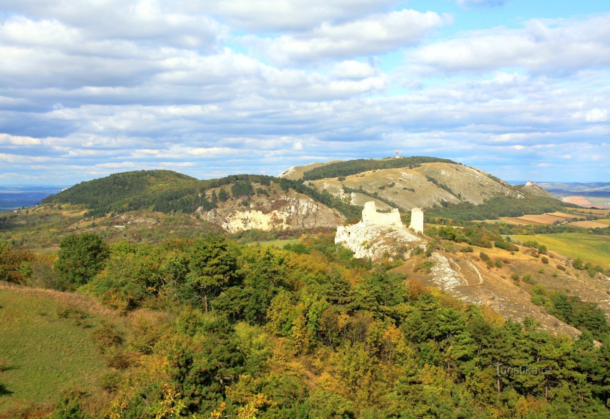 Pavlovské vrchy - pogled na glavni greben - jesen 2011