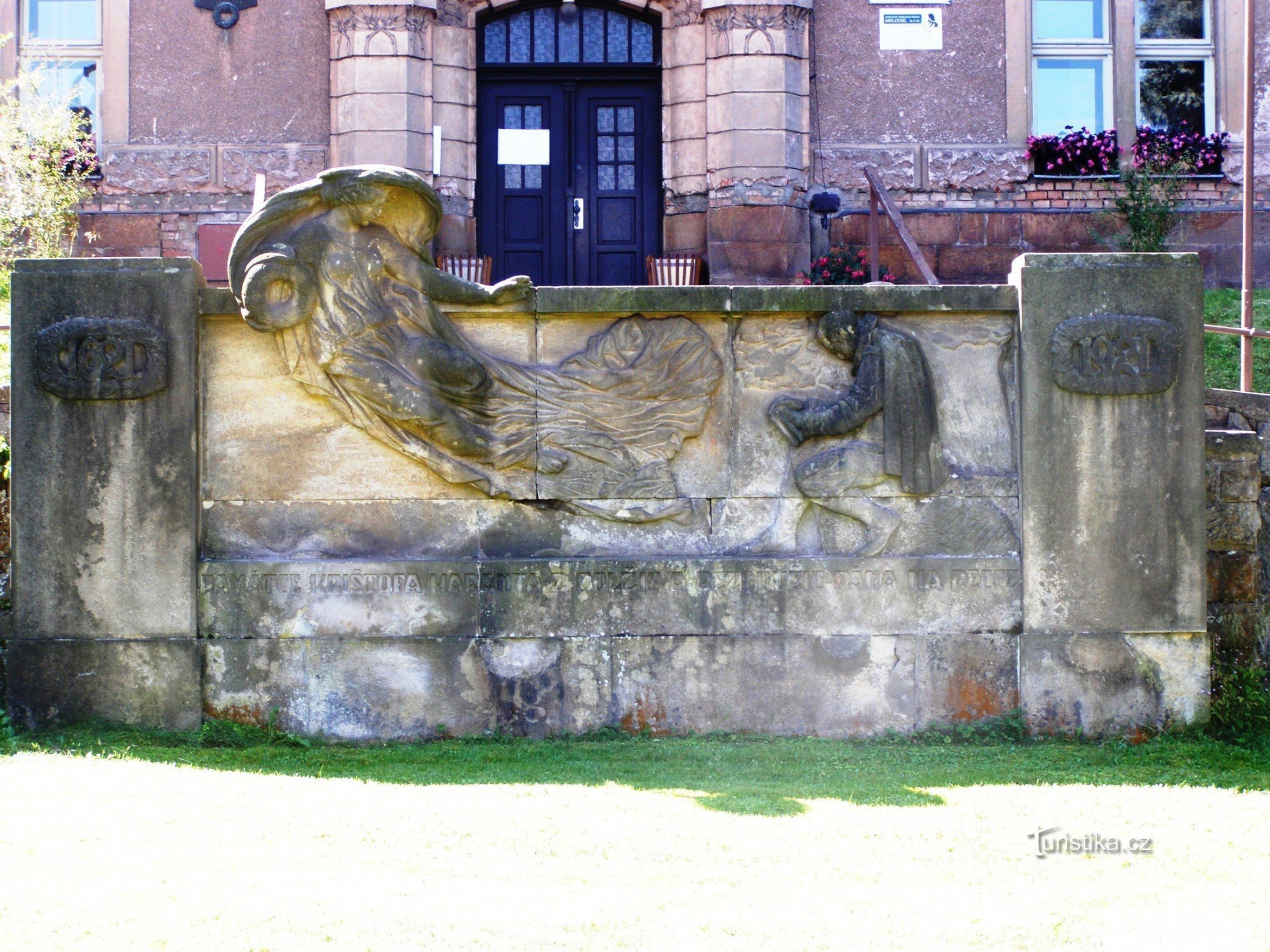 Pecka - monument over Kryštov Harant