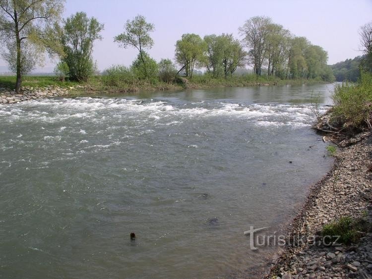 Bečvá nad Týnem nad Bečvou 急流