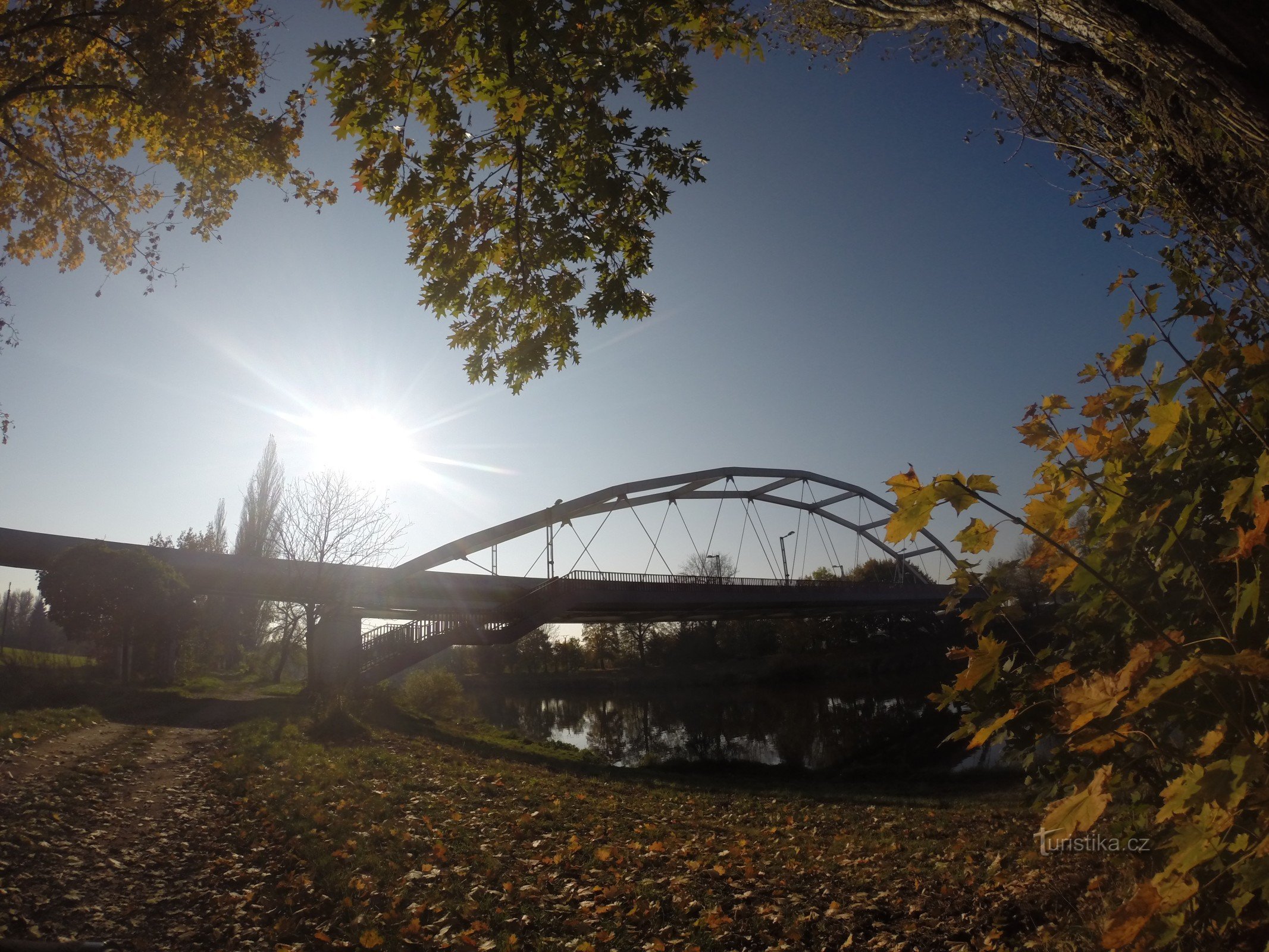 Footbridge over the Elbe