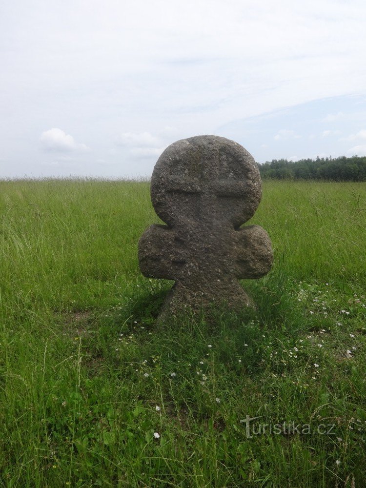 St. Petersburg - Verzoeningskruis bij het dorp Stebno