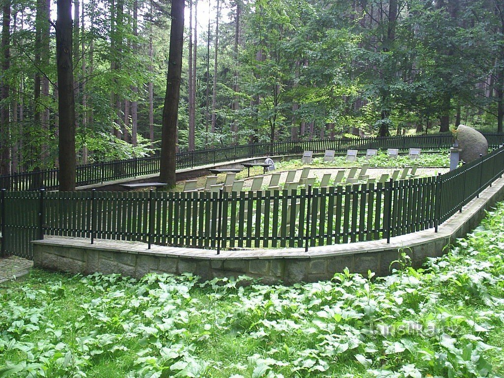 A well-maintained cemetery