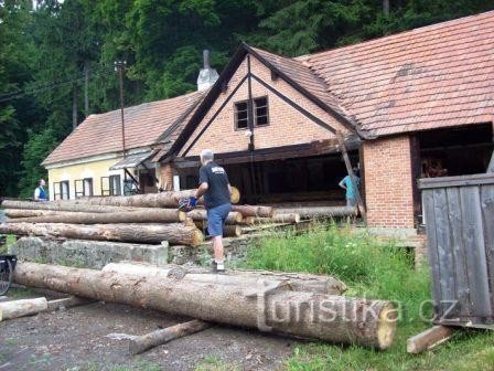 Žaga v Ostružnem blizu Velhartica