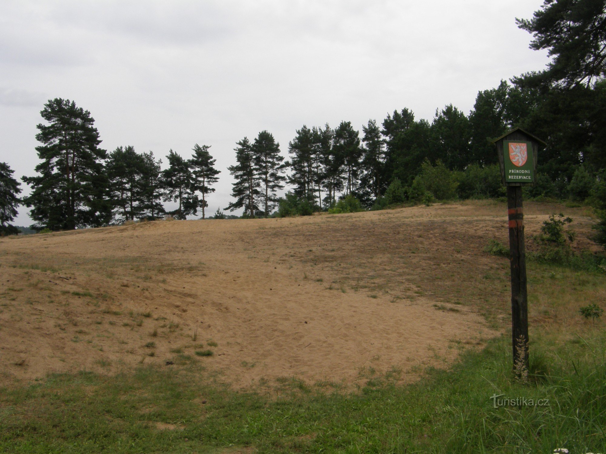 Fuoriuscita di sabbia vicino a Vlkov